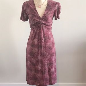 A pink and brown dress